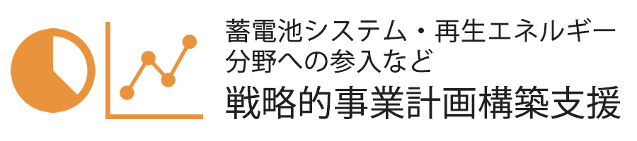 蓄電池システム・再生エネルギー分野への参入など　戦略的事業計画構築支援